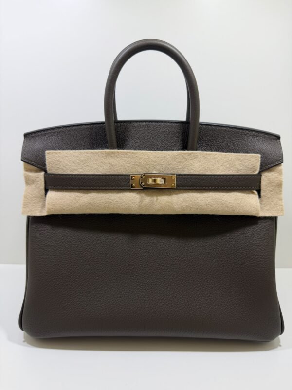 Hermès Birkin 25 retourne veau togo colore Vert loden ( verde scuro scuro )