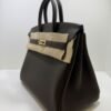 Hermès Birkin 25 retourne veau togo colore Vert loden ( verde scuro scuro )