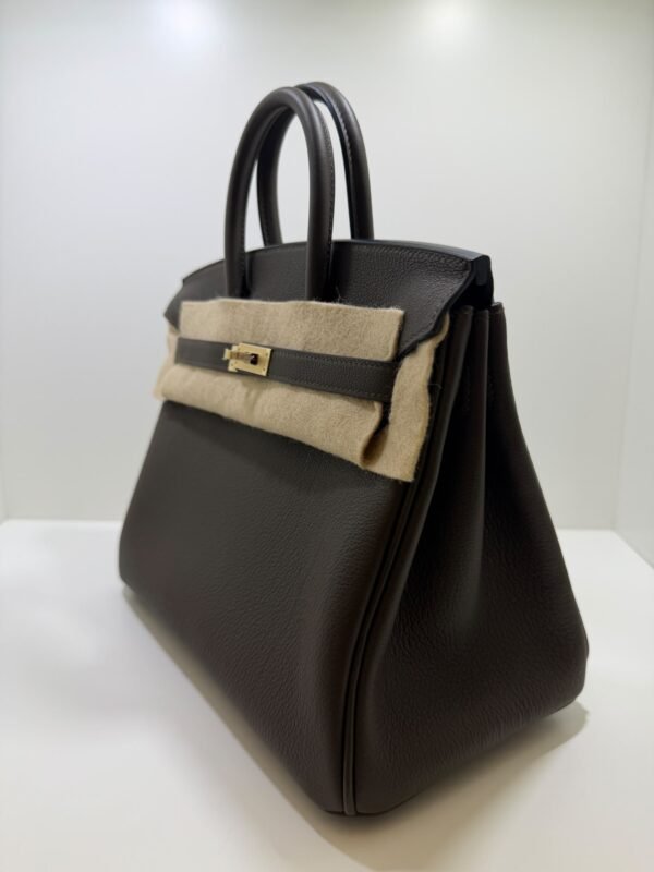 Hermès Birkin 25 retourne veau togo colore Vert loden ( verde scuro scuro )