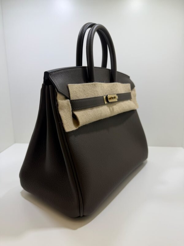 Hermès Birkin 25 retourne veau togo colore Vert loden ( verde scuro scuro )
