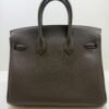 Hermès Birkin 25 retourne veau togo colore Vert loden ( verde scuro scuro )