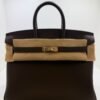 Hermès Birkin 25 retourne veau togo colore Vert loden ( verde scuro scuro )