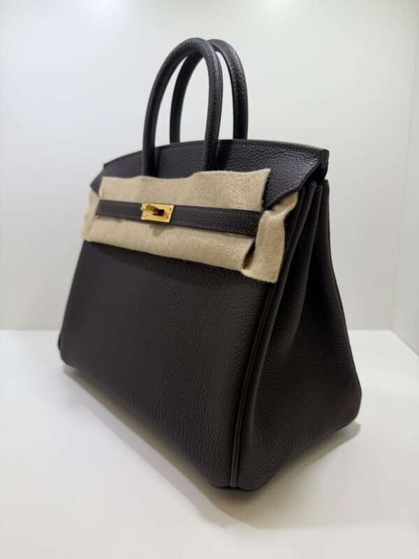 Hermès Birkin 25 retourne veau togo colore bai - brun ( cioccolato fondente ) NUOVA 2026 Settembre stampa K hardware dorato
