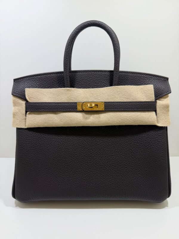 Hermès Birkin 25 retourne veau togo colore bai - brun ( cioccolato fondente ) NUOVA 2026 Settembre stampa K hardware dorato
