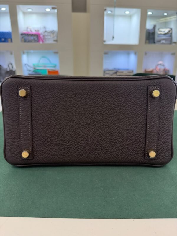 Hermès Birkin 25 retourne veau togo colore bai - brun ( cioccolato fondente ) NUOVA 2026 Settembre stampa K hardware dorato