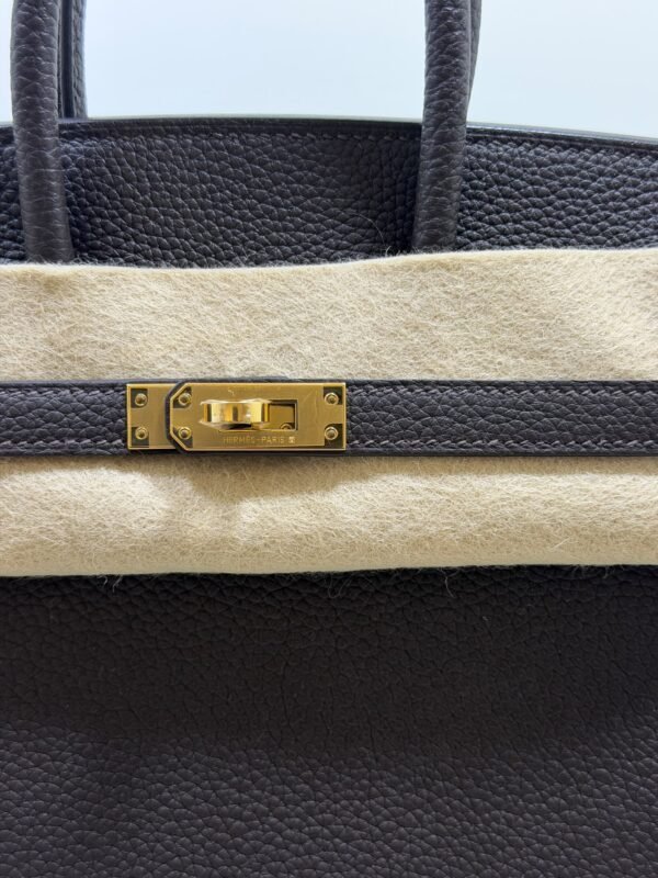 Hermès Birkin 25 retourne veau togo colore bai - brun ( cioccolato fondente ) NUOVA 2026 Settembre stampa K hardware dorato