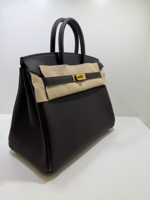 Hermès Birkin 25 retourne veau togo colore bai - brun ( cioccolato fondente ) NUOVA 2026 Settembre stampa K hardware dorato