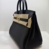 ermès Birkin 25 retourne veau togo colore noir( nero ) stampa G NUOVA 2026 hardware dorato full set con scontrino ufficiale Hermès pellicole