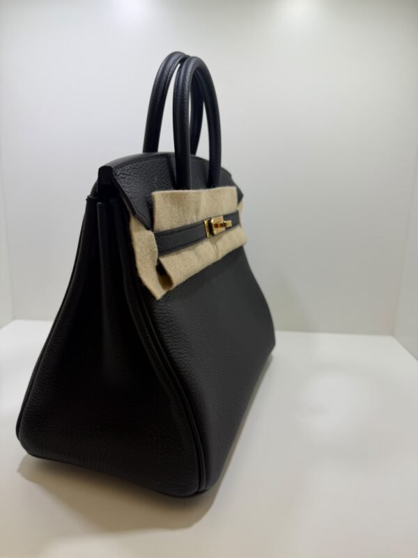 ermès Birkin 25 retourne veau togo colore noir( nero ) stampa G NUOVA 2026 hardware dorato full set con scontrino ufficiale Hermès pellicole