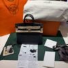 ermès Birkin 25 retourne veau togo colore noir( nero ) stampa G NUOVA 2026 hardware dorato full set con scontrino ufficiale Hermès pellicole