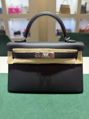 Herm&egrave;s mini Kelly Sellier epsom color Noir ( nero ) NUOVA 2026 seriale G