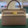 Hermès mini Kelly Sellier epsom color Etoupe ( Tortora ) NUOVA 2026