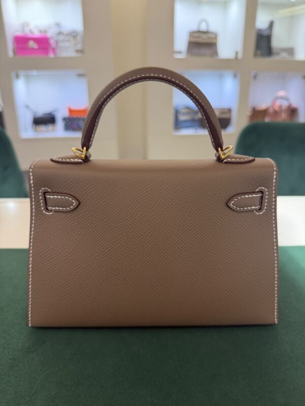 Hermès mini Kelly Sellier epsom color Etoupe ( Tortora ) NUOVA 2026