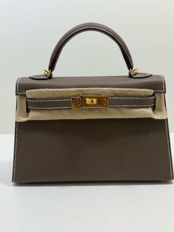 Hermès mini Kelly Sellier epsom color Etoupe ( Tortora ) NUOVA 2026