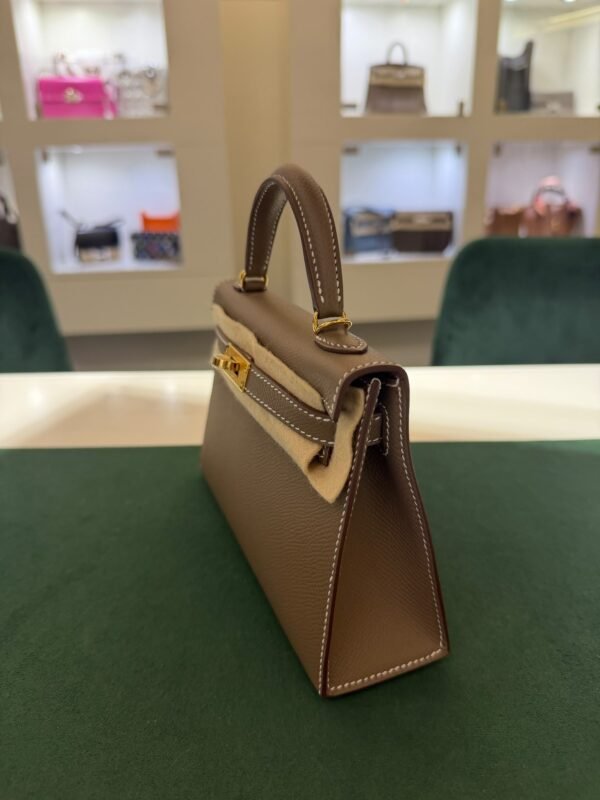 Hermès mini Kelly Sellier epsom color Etoupe ( Tortora ) NUOVA 2026