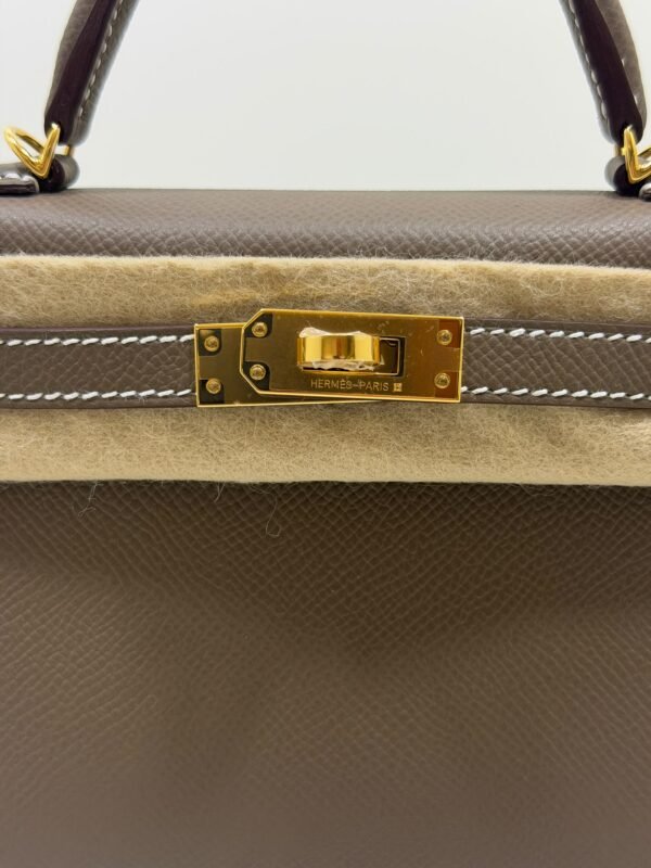 Hermès mini Kelly Sellier epsom color Etoupe ( Tortora ) NUOVA 2026