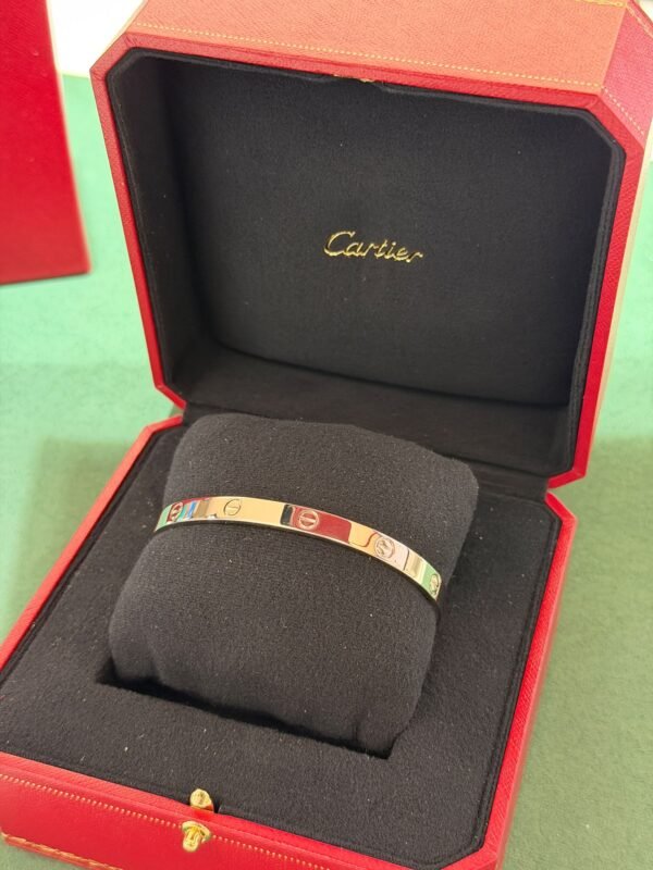 CARTIER LOVE BRACCIALE CLASSICO IN ORO bianco 18 KT