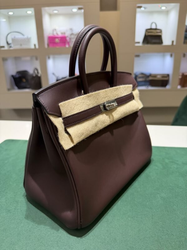 Hermès Birkin 25 veau swift color Rouge sell ( bordeaux )stampa G