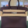 Hermès Birkin 25 veau swift color Rouge sell ( bordeaux )stampa G