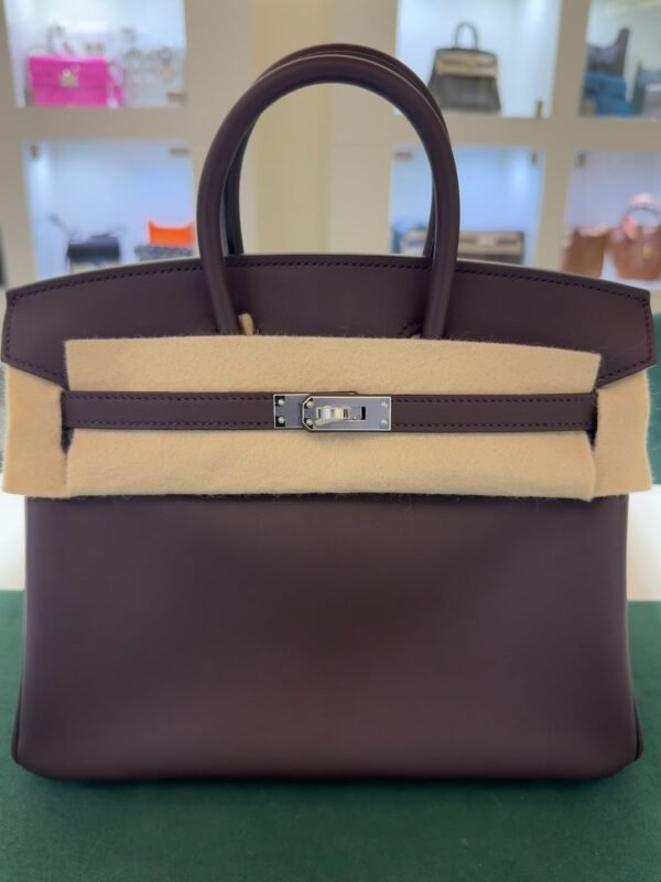 Hermès Birkin 25 veau swift color Rouge sell ( bordeaux )stampa G