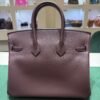 Hermès Birkin 25 veau swift color Rouge sell ( bordeaux )stampa G