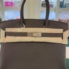 Herm&egrave;s Birkin 30 retourne veau togo colore vert loden ( Verdone casacca militare ) stampa G NUOVA 2026