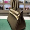 Herm&egrave;s Birkin 30 retourne veau togo colore vert loden ( Verdone casacca militare ) stampa G NUOVA 2026