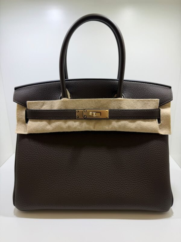 Herm&egrave;s Birkin 30 retourne veau togo colore vert loden ( Verdone casacca militare ) stampa G NUOVA 2026