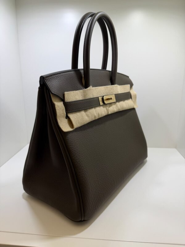Herm&egrave;s Birkin 30 retourne veau togo colore vert loden ( Verdone casacca militare ) stampa G NUOVA 2026