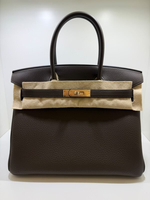 Herm&egrave;s Birkin 30 retourne veau togo colore vert loden ( Verdone casacca militare ) stampa G NUOVA 2026
