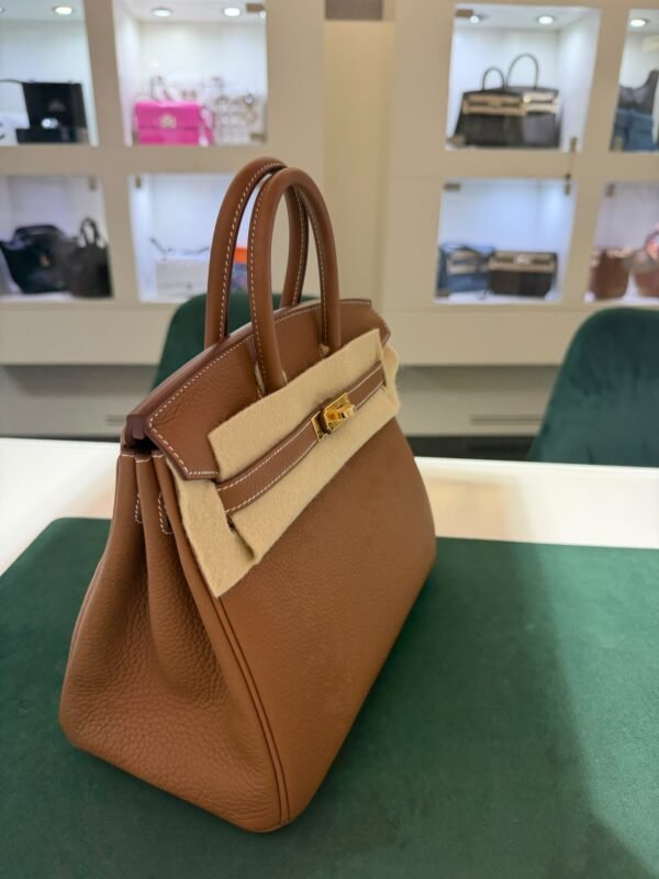 Hermès Birkin 25 retourne veau togo colore gold ( marrone ) stampa G NUOVA 2026