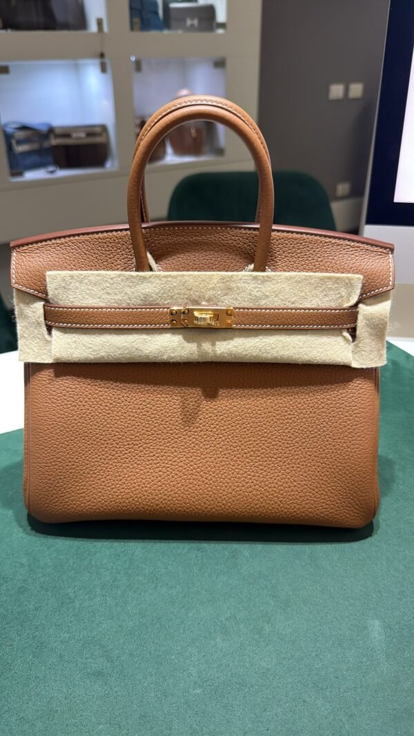Hermès Birkin 25 retourne veau togo colore gold ( marrone ) stampa G NUOVA 2026