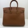 Hermès Birkin 25 retourne veau togo colore gold ( marrone ) stampa G NUOVA 2026