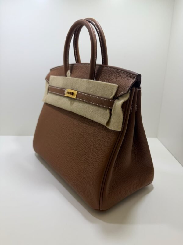 Hermès Birkin 25 retourne veau togo colore gold ( marrone ) stampa G NUOVA 2026