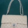 Chanel Classic Double Flap Bag Medium beige