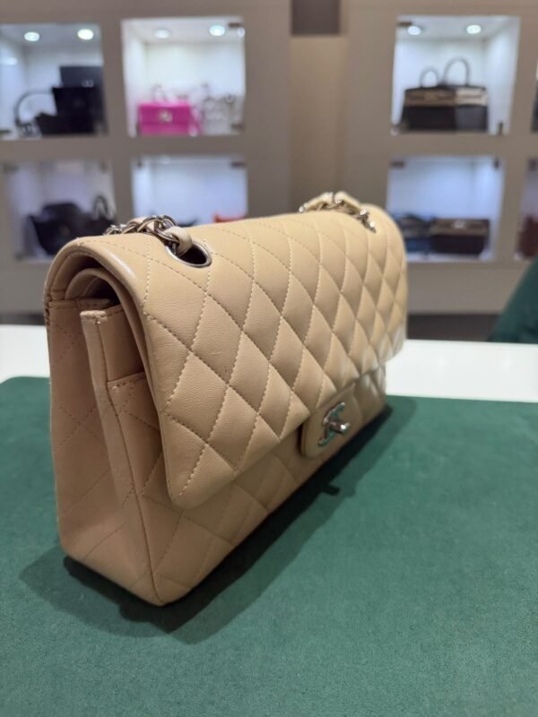 Chanel Classic Double Flap Bag Medium beige