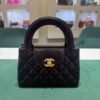 Chanel Mini Kelly ( mini shopping bag ) nera del 2023 hardware dorato condizioni ottime passaporto digitale con scatola dustbag e certificato entrupy