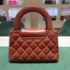 Chanel Mini Kelly ( mini shopping bag ) cognac del 2024 hardware dorato condizioni ottime passaporto digitale con scatola dustbag e certificato