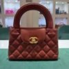 Chanel Mini Kelly ( mini shopping bag ) cognac del 2024 hardware dorato condizioni ottime passaporto digitale con scatola dustbag e certificato