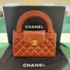 Chanel Mini Kelly ( mini shopping bag ) cognac del 2024 hardware dorato condizioni ottime passaporto digitale con scatola dustbag e certificato
