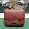 HERMÈS CONSTANCE III MINI MIRO 18 – VEAU EPSOM BORDEAUX – HARDWARE PALLADIO – 2026 full set con scontrino e scatola Hermès.