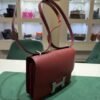 HERMÈS CONSTANCE III MINI MIRO 18 – VEAU EPSOM BORDEAUX – HARDWARE PALLADIO – 2026 full set con scontrino e scatola Hermès.