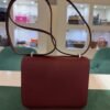HERMÈS CONSTANCE III MINI MIRO 18 – VEAU EPSOM BORDEAUX – HARDWARE PALLADIO – 2026 full set con scontrino e scatola Hermès.
