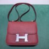 HERMÈS CONSTANCE III MINI MIRO 18 – VEAU EPSOM BORDEAUX – HARDWARE PALLADIO – 2026 full set con scontrino e scatola Hermès.