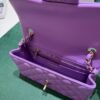 CHANEL Classic Mini Rectangular Flap Bag colore Viola  in pelle Lambskin Hardware Oro del 2022