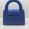 CHANEL Mini Kelly ( Mini Shopping Bag Kelly ) colore blu Pelle di Vitello Hardware Oro del 2024 Full Set
