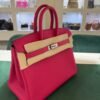 Hermès Birkin 25 retourne veau togo colore Rose mexico ( fuxia ) stampa G NUOVA Settembre 2026 hardware palladio