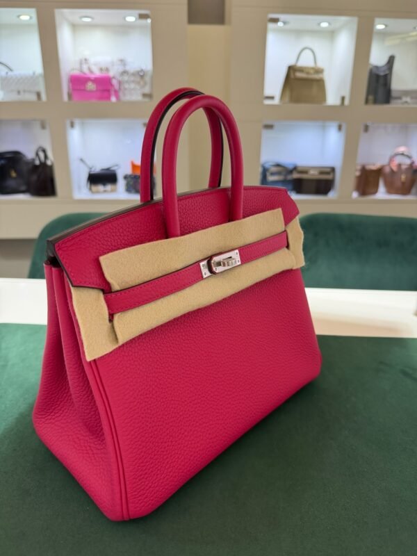 Hermès Birkin 25 retourne veau togo colore Rose mexico ( fuxia ) stampa G NUOVA Settembre 2026 hardware palladio