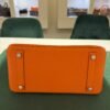 Herm&egrave;s Birkin 25 retourne veau togo colore Orange( arancio ) stampa G NUOVA 2026 hardware Palladio full set con scontrino ufficiale Herm&egrave;s