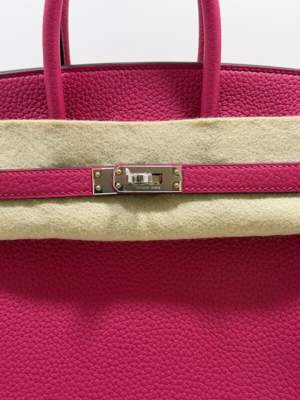 Hermès Birkin 25 retourne veau togo colore Rose mexico ( fuxia ) stampa G NUOVA Settembre 2026 hardware palladio